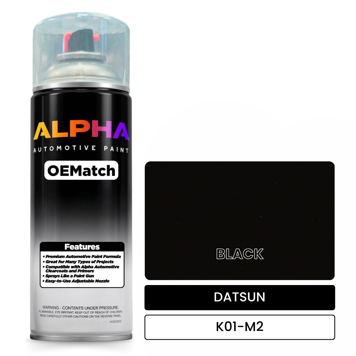 DATSUN BLACK K01-M2 OEMatch Spraycan