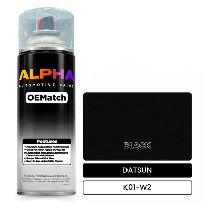 DATSUN BLACK K01-W2 | OEMatch Automotive Spraycan