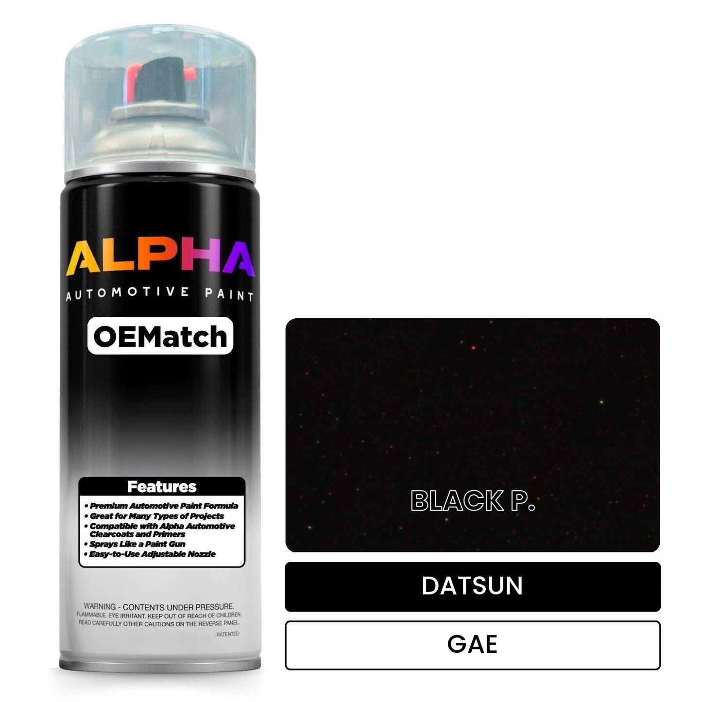 DATSUN BLACK P. GAE OEMatch Spraycan