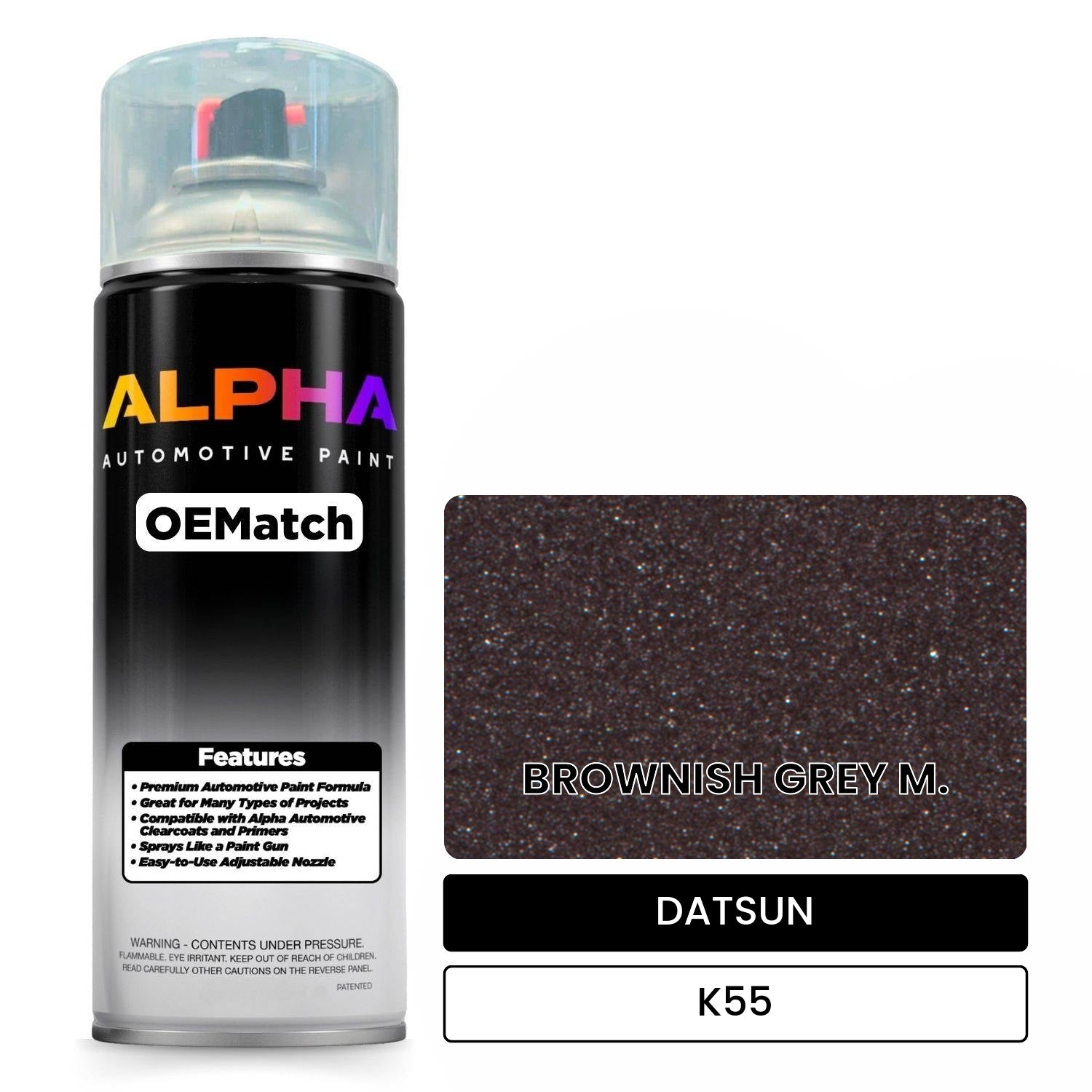 DATSUN BROWNISH GREY M. K55 OEMatch Spraycan