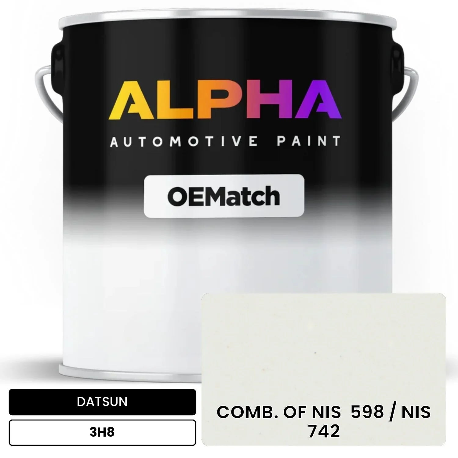 DATSUN COMB. OF NIS  598 / NIS  742 3H8 OEMatch Basecoat