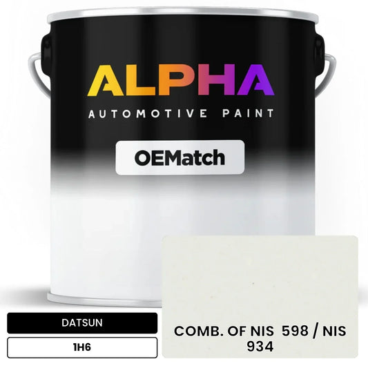 DATSUN COMB. OF NIS  598 / NIS  934 1H6 OEMatch Basecoat