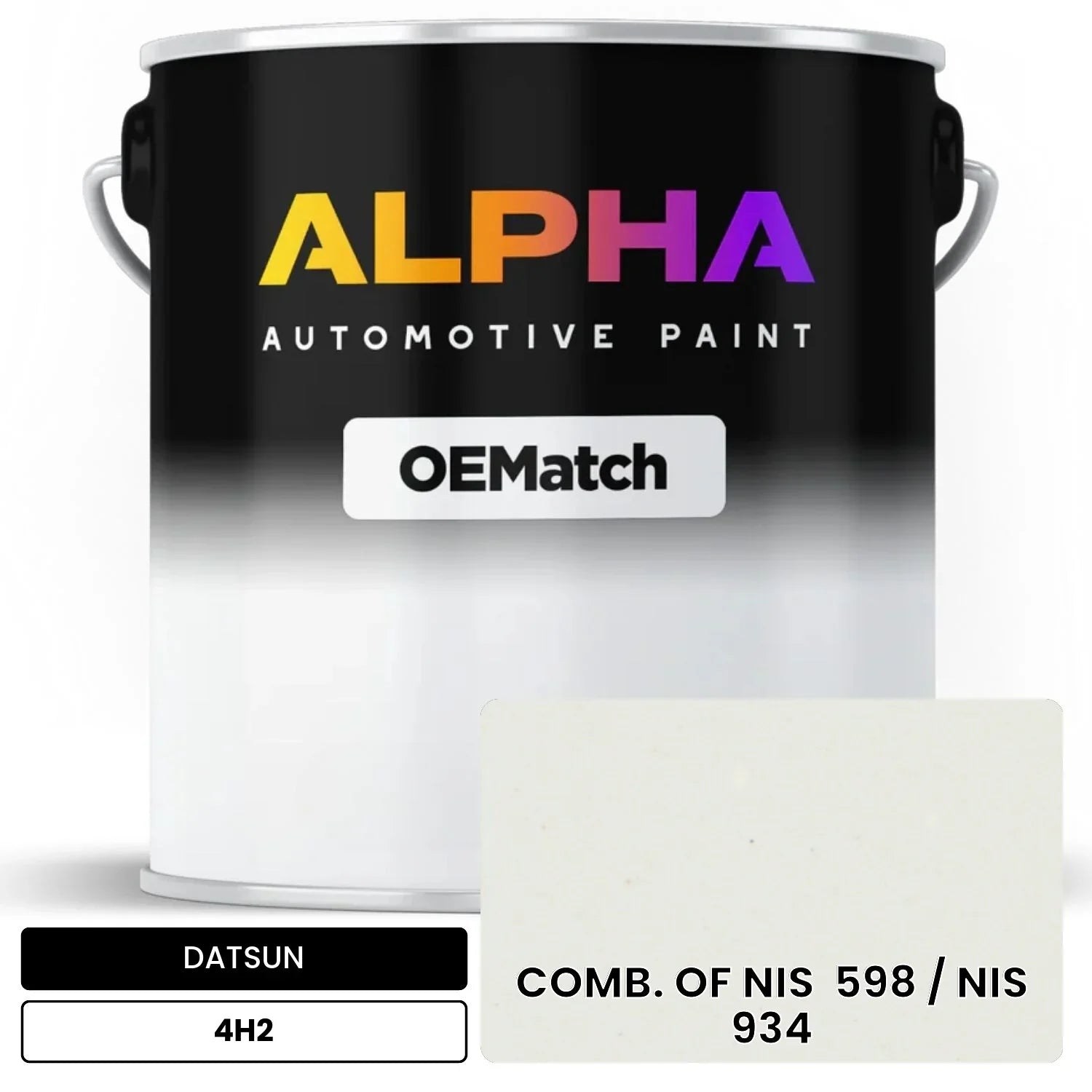 DATSUN COMB. OF NIS  598 / NIS  934 4H2 OEMatch Basecoat