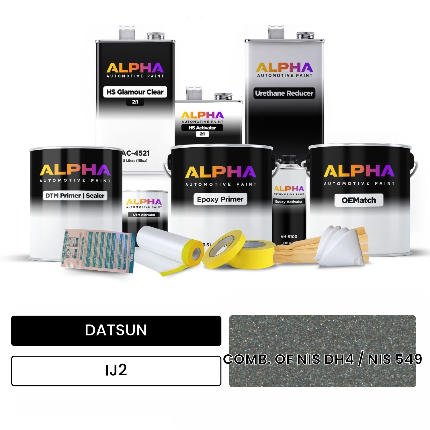 DATSUN COMB. OF NIS DH4 / NIS 549 IJ2 OEMatch Vehicle Paint Kit