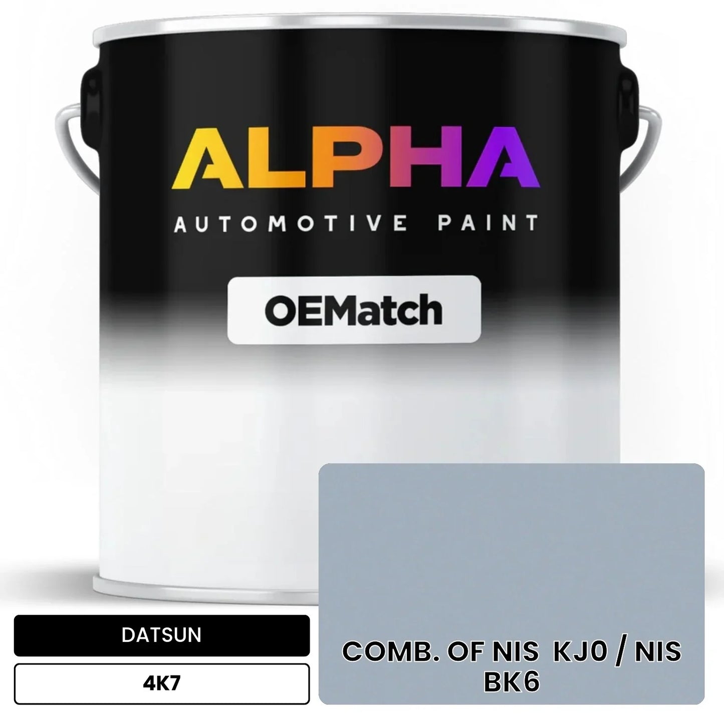 DATSUN COMB. OF NIS  KJ0 / NIS  BK6 4K7 OEMatch Basecoat