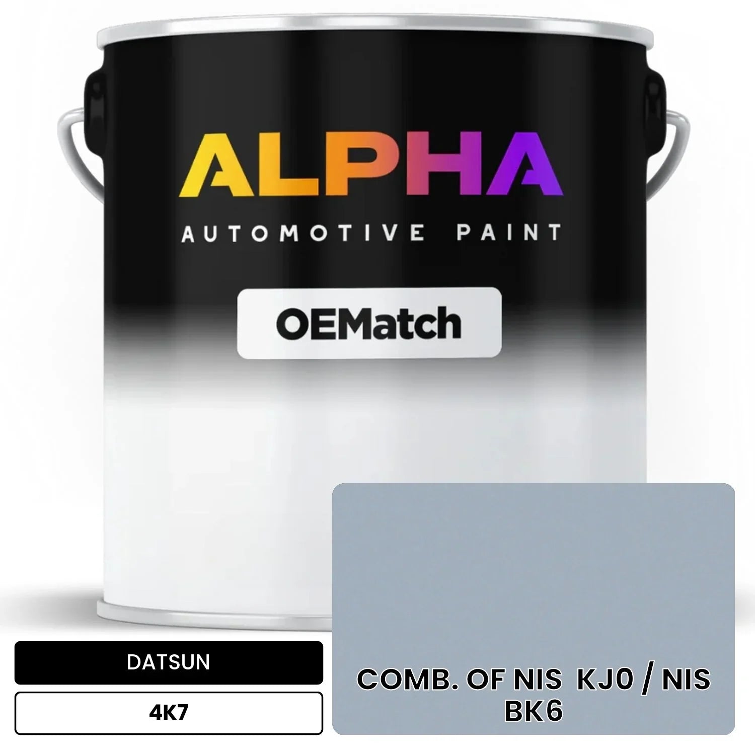 DATSUN COMB. OF NIS  KJ0 / NIS  BK6 4K7 OEMatch Basecoat
