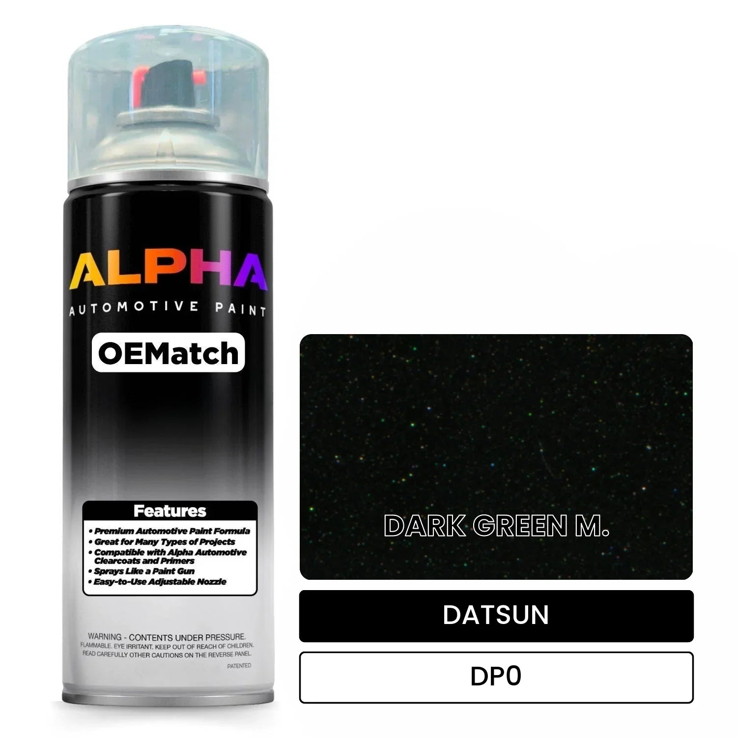 DATSUN DARK GREEN M. DP0 OEMatch Spraycan