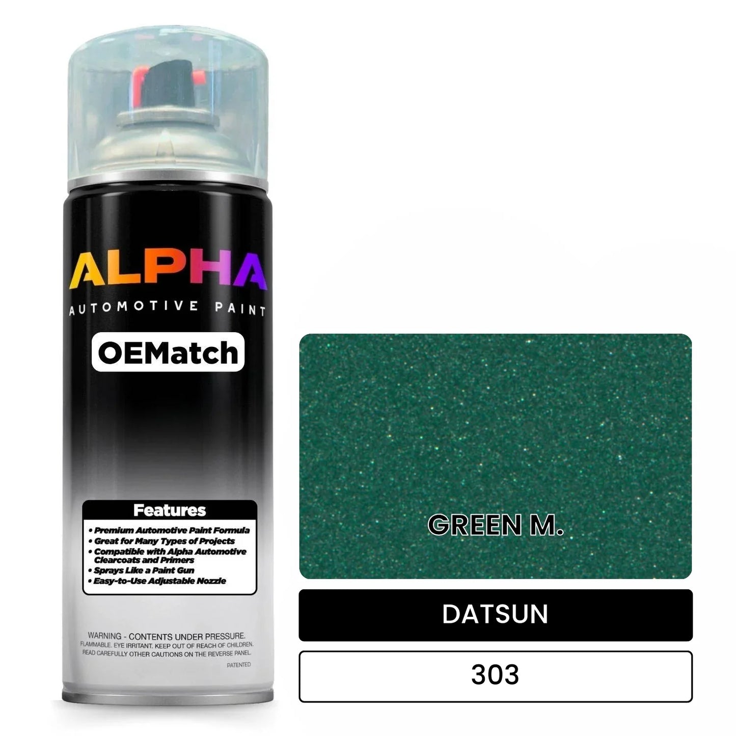 DATSUN GREEN M. 303 OEMatch Spraycan