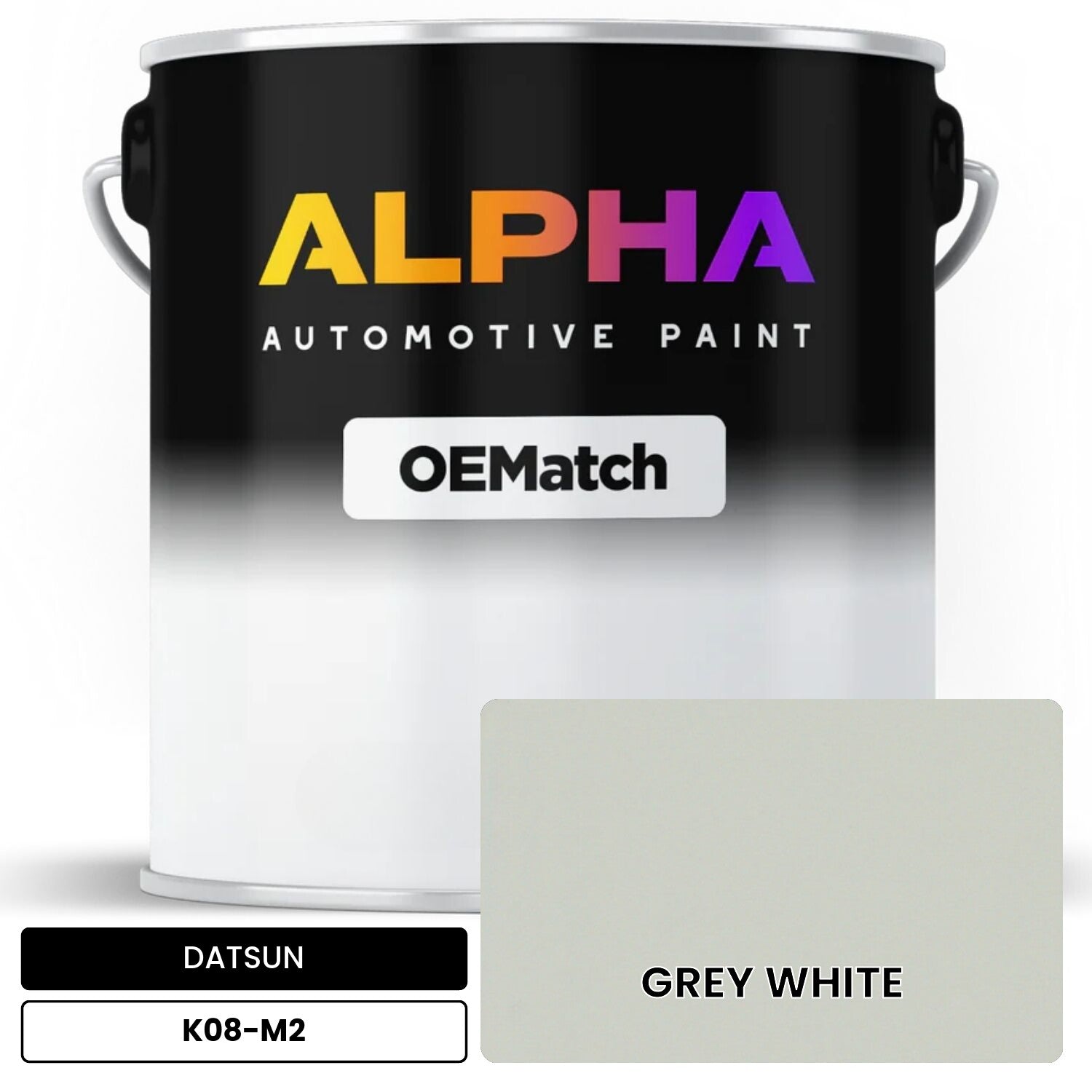 DATSUN GREY WHITE K08-M2 OEMatch Basecoat