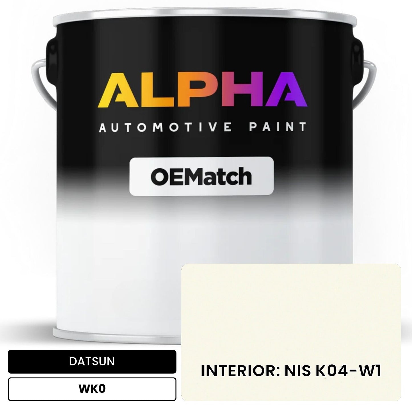 DATSUN INTERIOR: NIS K04-W1 WK0 OEMatch Basecoat