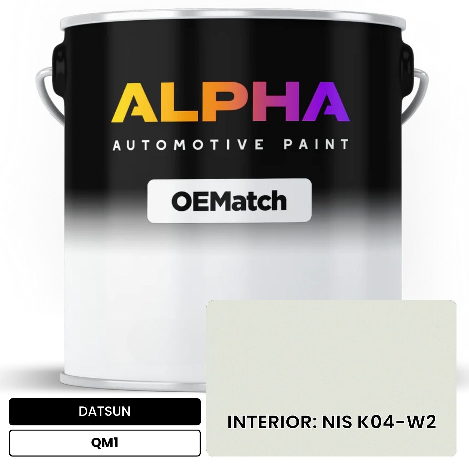DATSUN INTERIOR: NIS K04-W2 QM1 OEMatch Basecoat