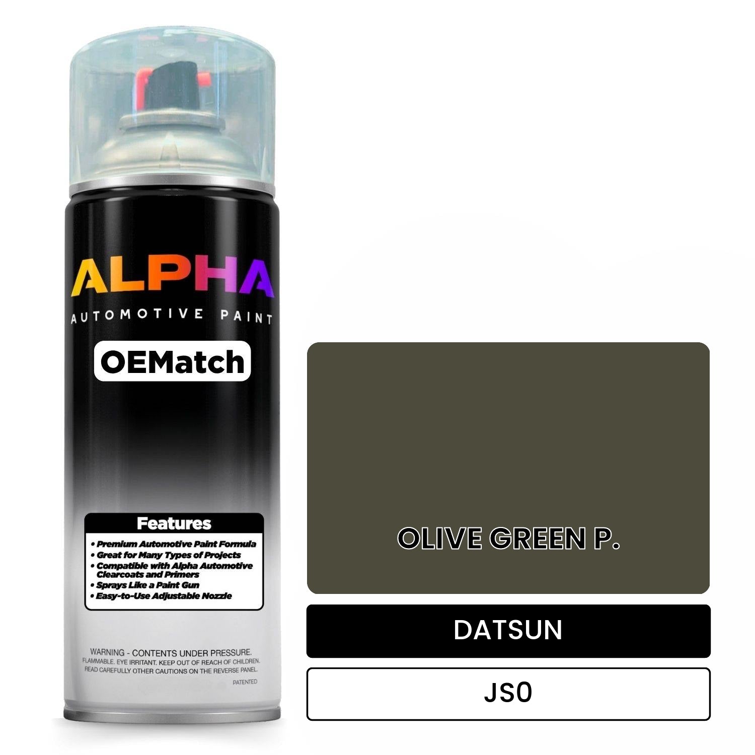 DATSUN OLIVE GREEN P. JS0 OEMatch Spraycan