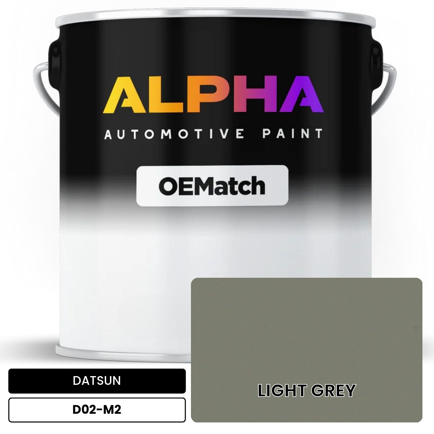 DATSUN LIGHT GREY D02-M2 OEMatch Basecoat