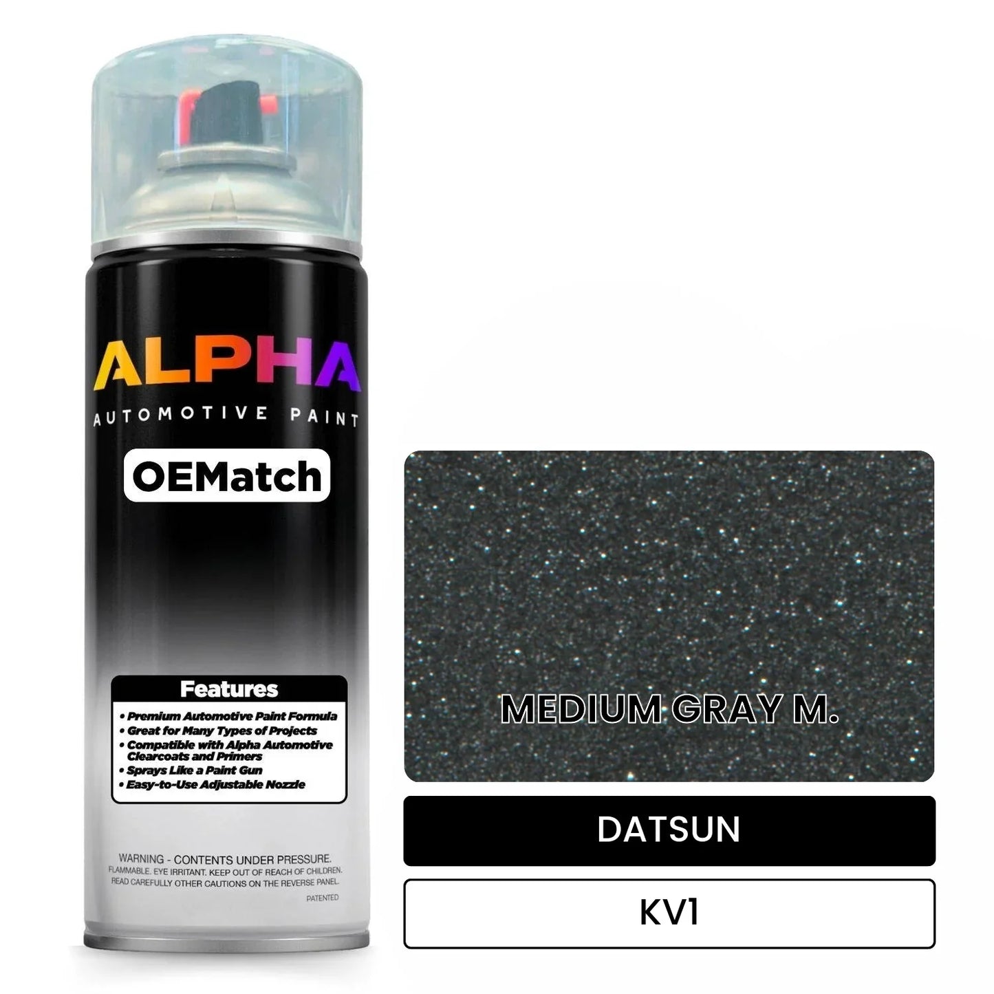 DATSUN MEDIUM GRAY M. KV1 OEMatch Spraycan