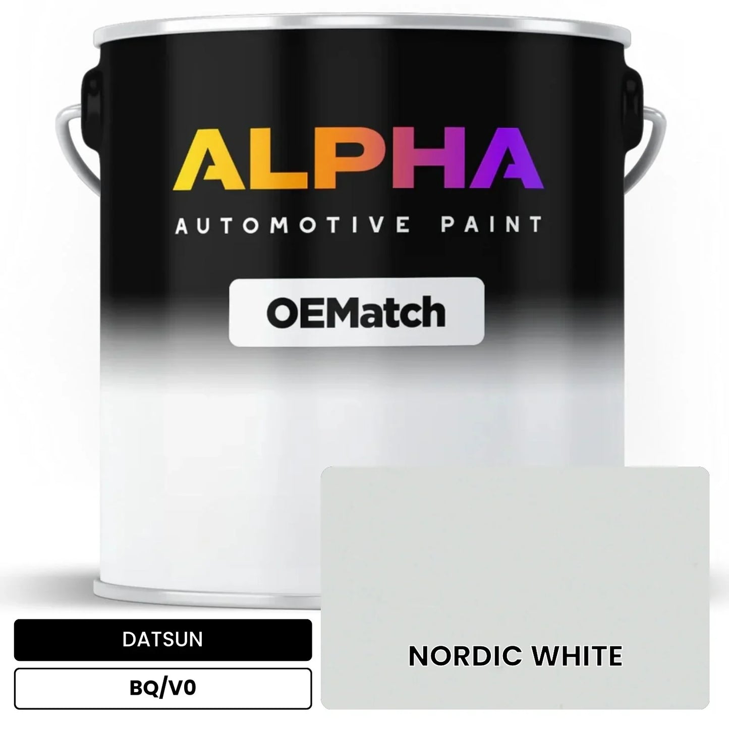 DATSUN NORDIC WHITE BQ/V0 OEMatch Basecoat