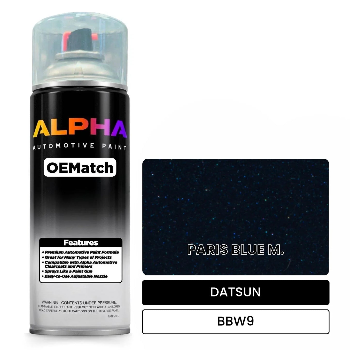 DATSUN PARIS BLUE M. BBW9 OEMatch Spraycan