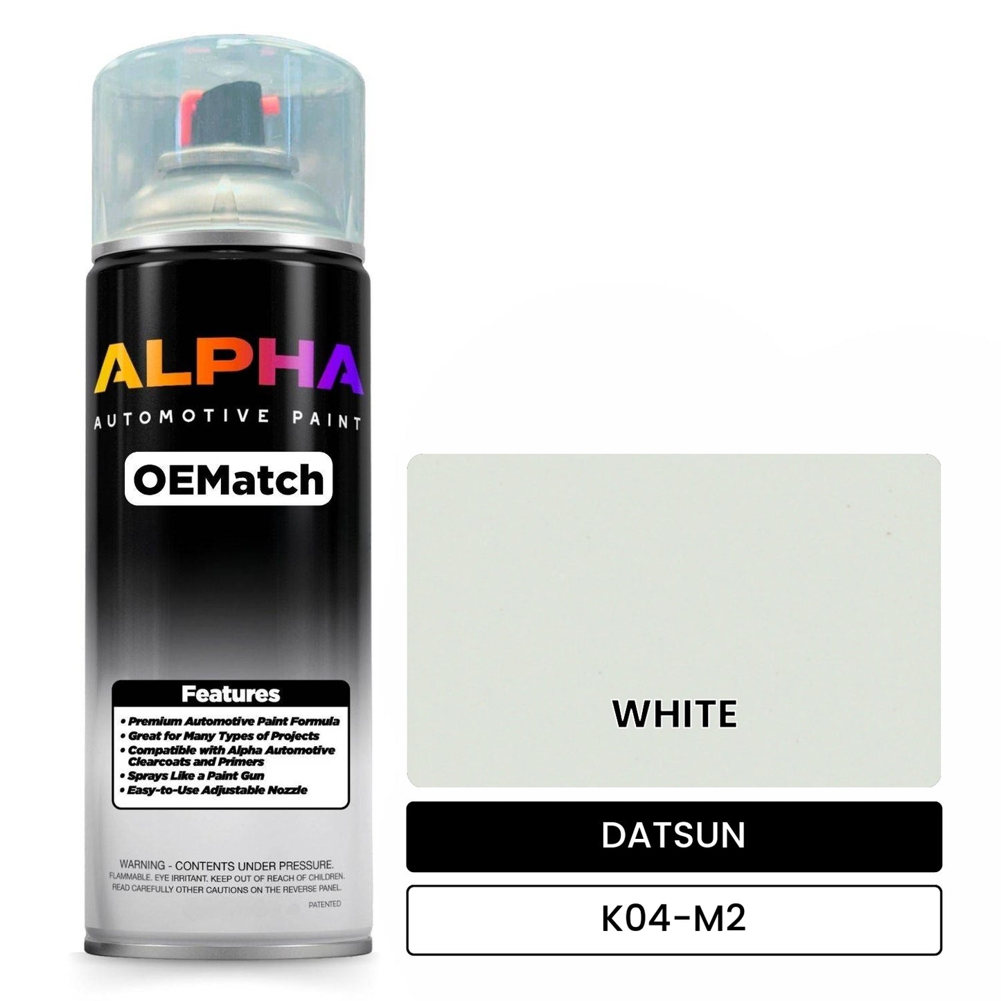 DATSUN WHITE K04-M2 OEMatch Spraycan