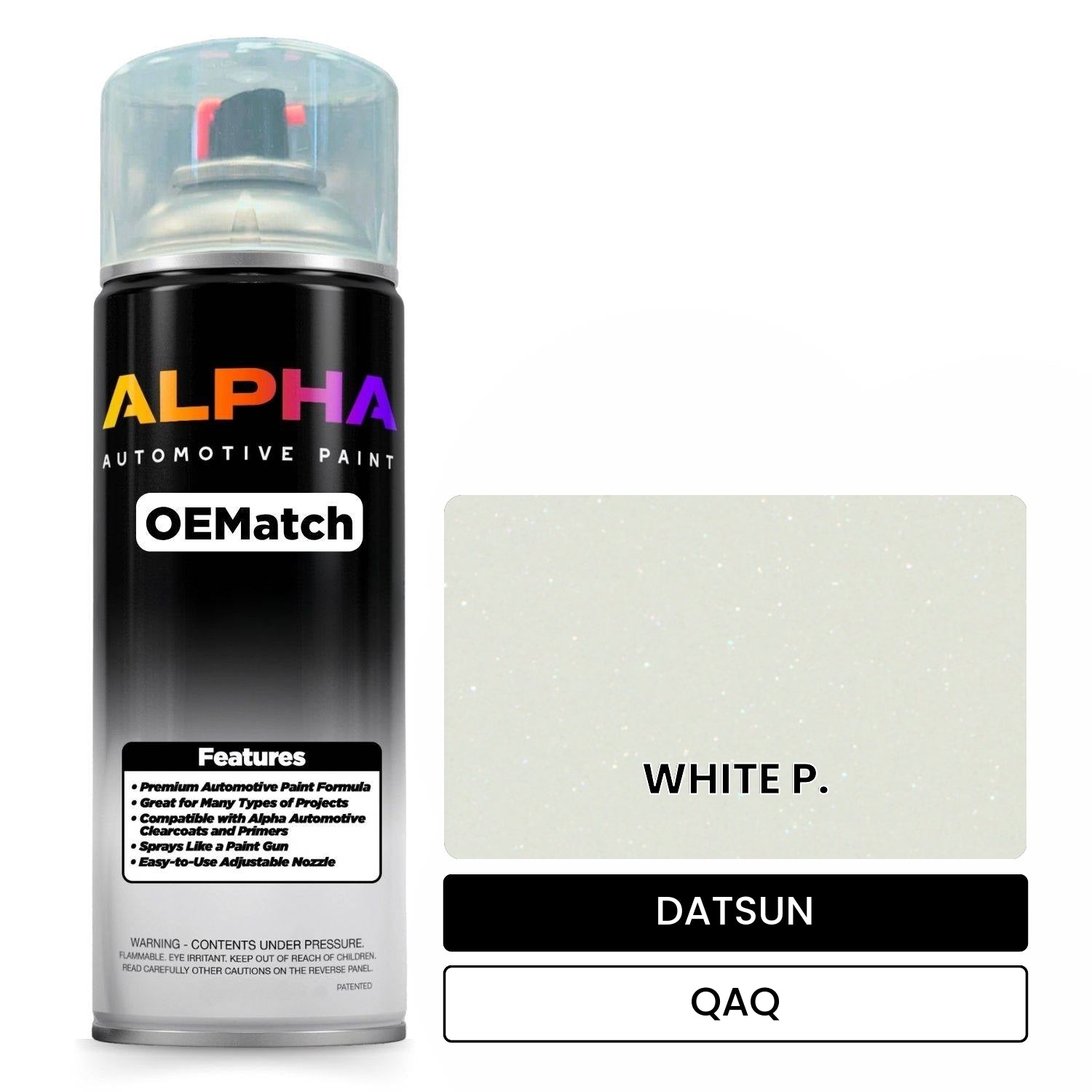 DATSUN WHITE P. QAQ OEMatch Spraycan