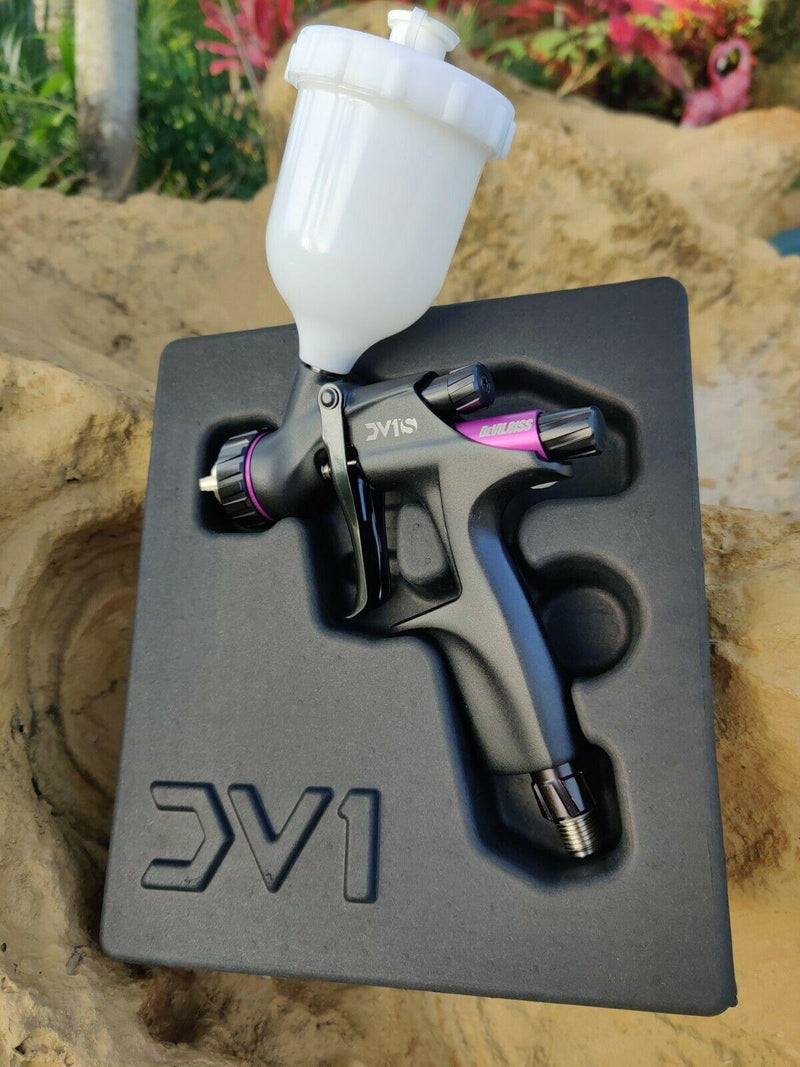 DeVilbiss DV1s Mini HVLP+ Gravity Gun Kit - The Spray Source - Devilbiss