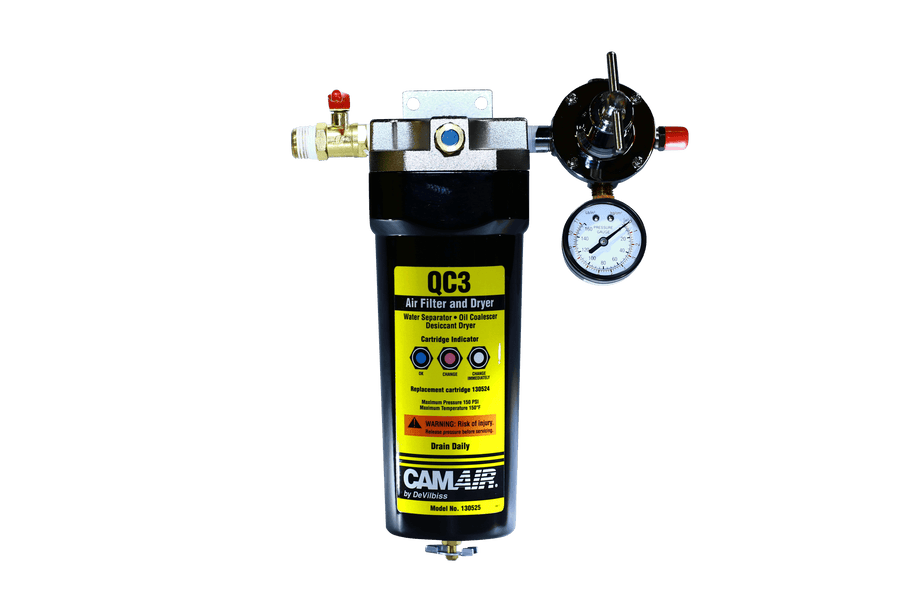 DeVilbiss QC3 Light Duty Air Filter & Dryer Compact - The Spray Source - Devilbiss