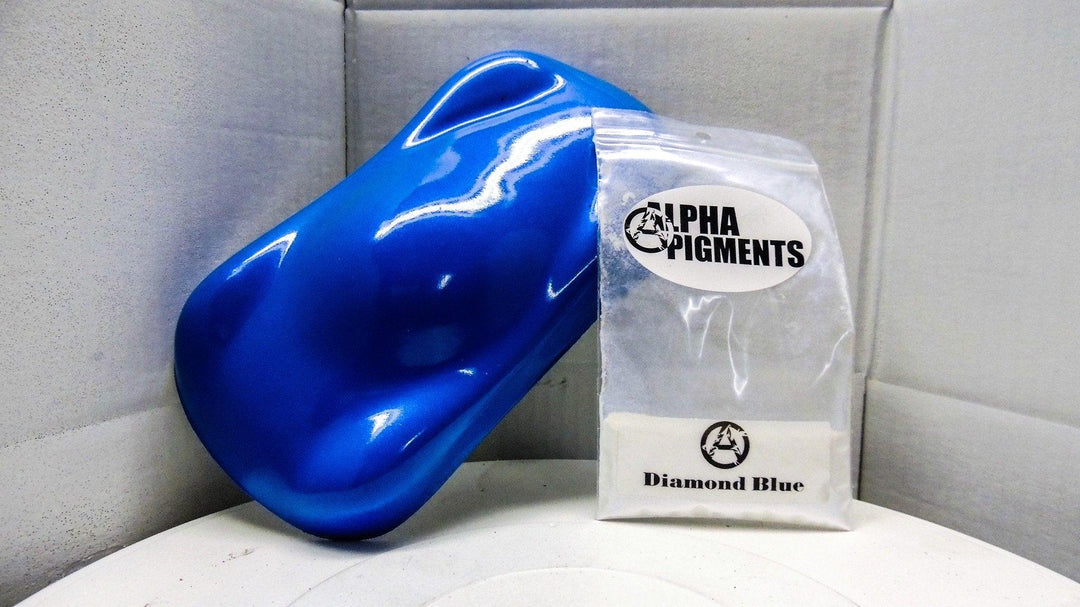 Diamond Blue Dry Pearl Pigment - The Spray Source - Alpha Pigments