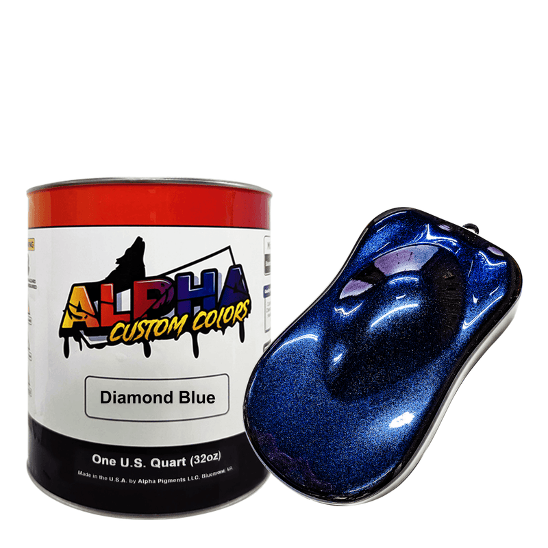 Diamond Blue Paint Basecoat Midcoat - The Spray Source - Alpha Pigments