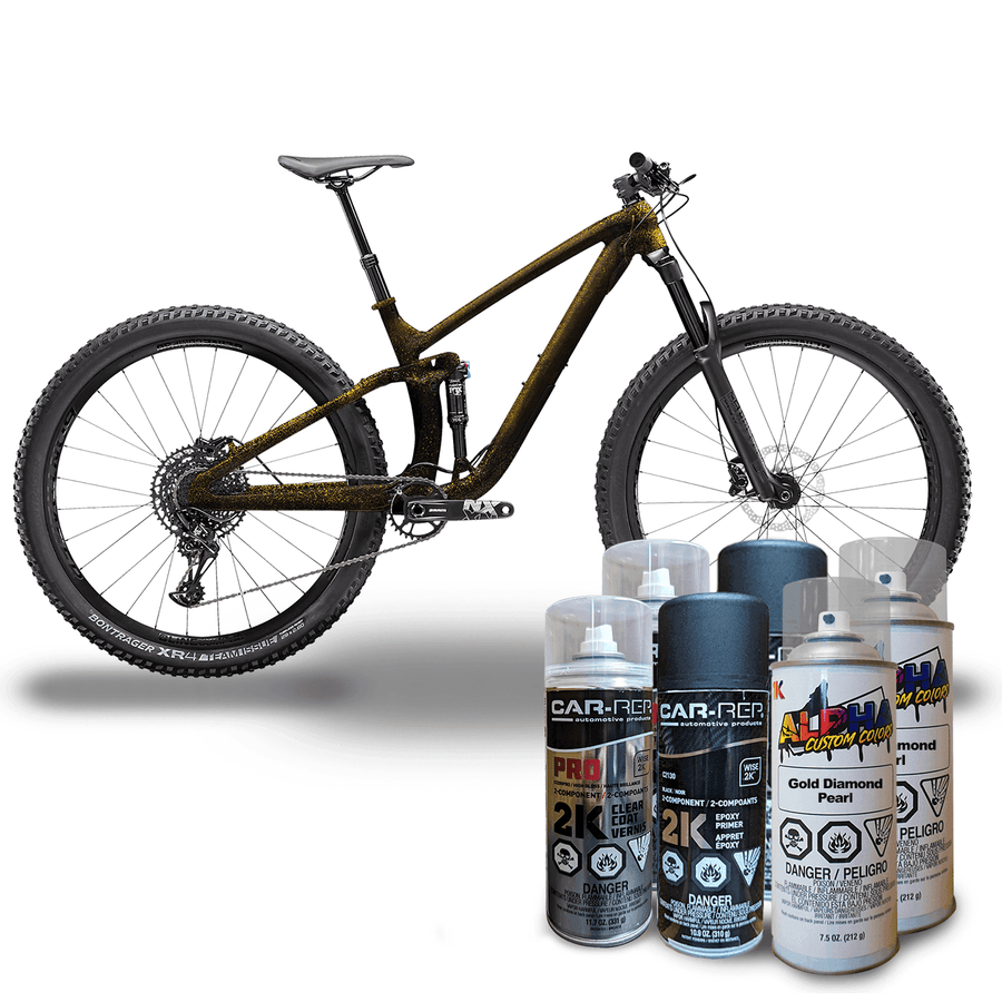 Diamond Gold Bike Paint Kit - The Spray Source - Alpha Pigments