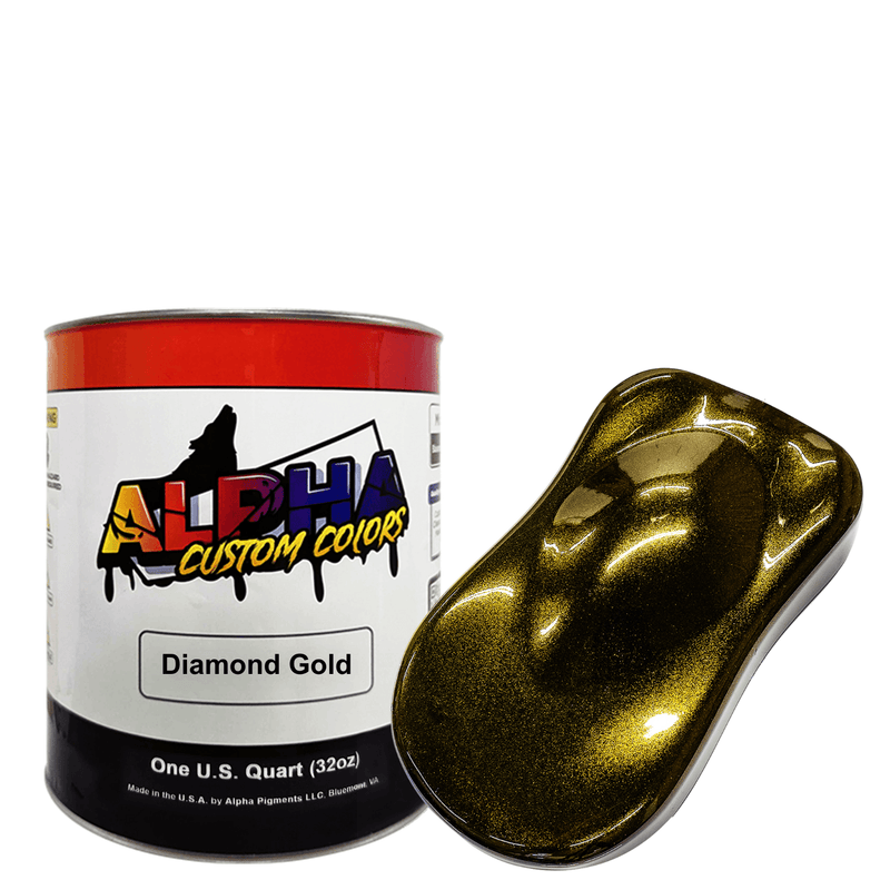 Diamond Gold Paint Basecoat Midcoat - The Spray Source - Alpha Pigments