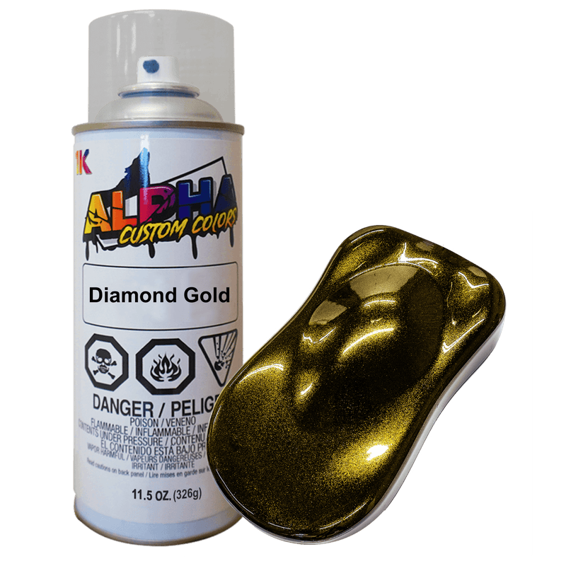Diamond Gold Spray Can Midcoat - The Spray Source - Alpha Pigments