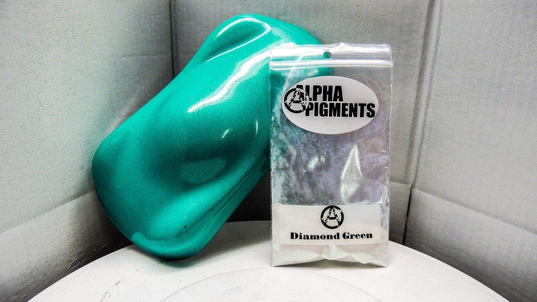 Diamond Green Dry Pearl Pigment - The Spray Source - Alpha Pigments