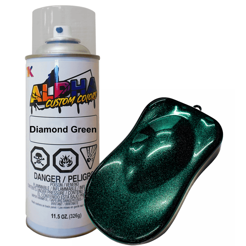 Diamond Green Spray Can Midcoat - The Spray Source - Alpha Pigments