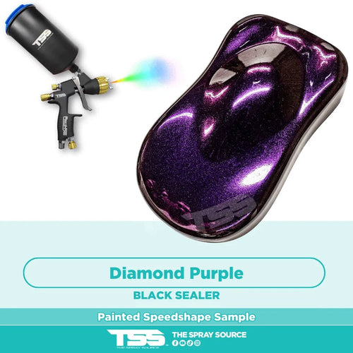 Diamond Purple Painted Sample (Black Ground Coat)