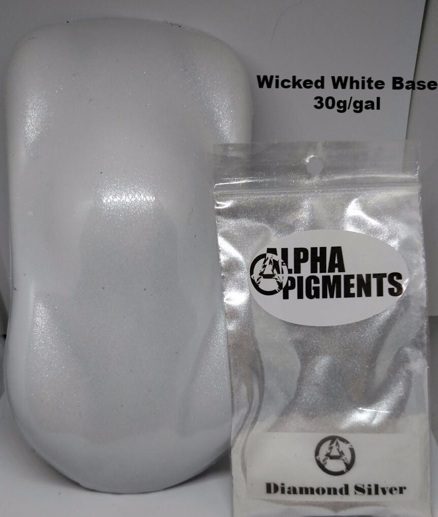 Diamond Silver Dry Pearl Pigment - The Spray Source - Alpha Pigments