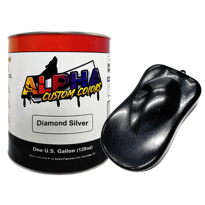 Diamond Silver Paint Basecoat Midcoat - The Spray Source - Alpha Pigments
