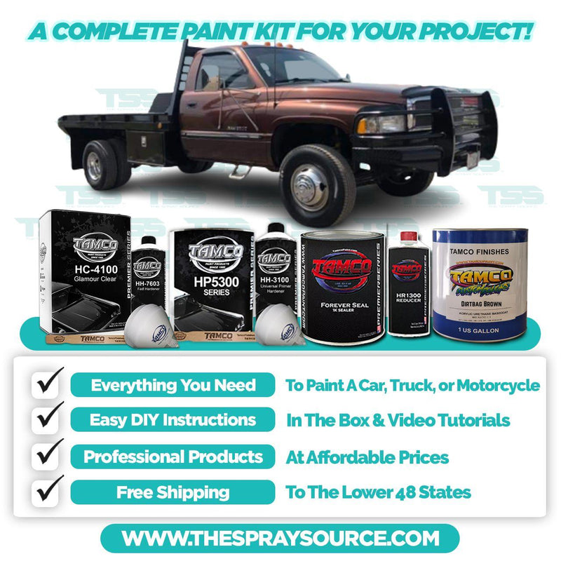 Dirtbag Brown Extra Large Car kit (Black Ground Coat) - The Spray Source - Tamco Paint