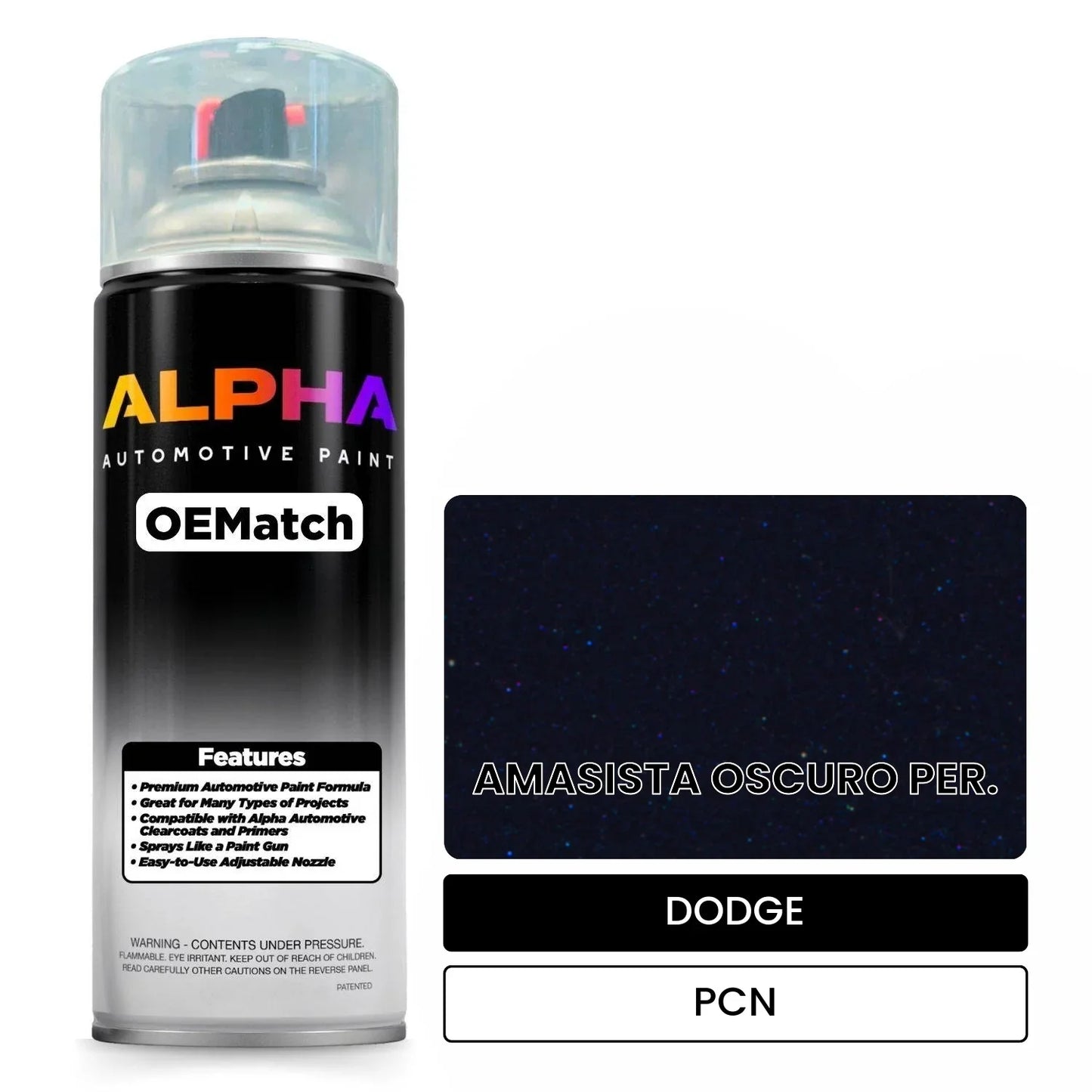 DODGE AMASISTA OSCURO PER. PCN OEMatch Spraycan
