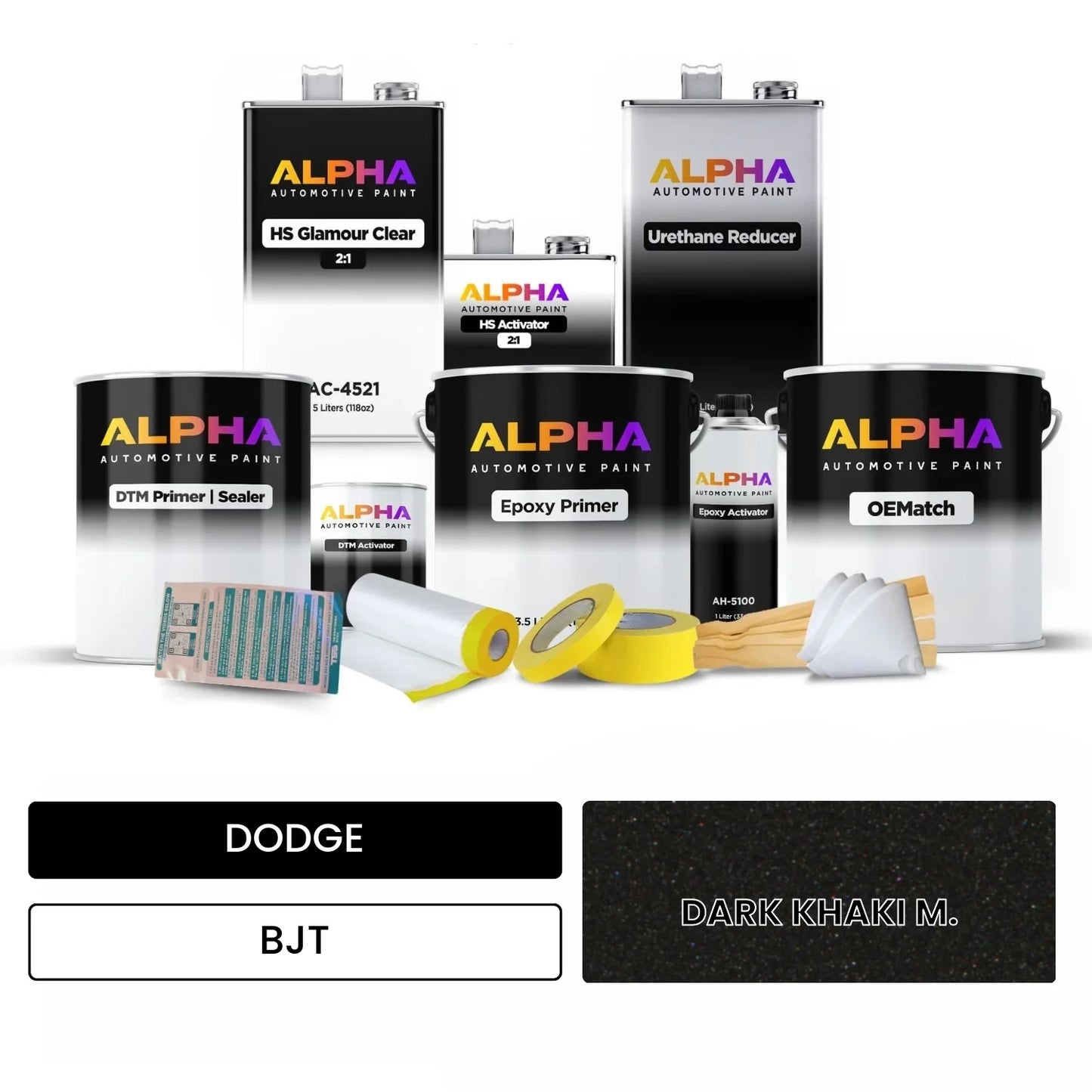 DODGE DARK KHAKI M. BJT OEMatch Vehicle Paint Kit