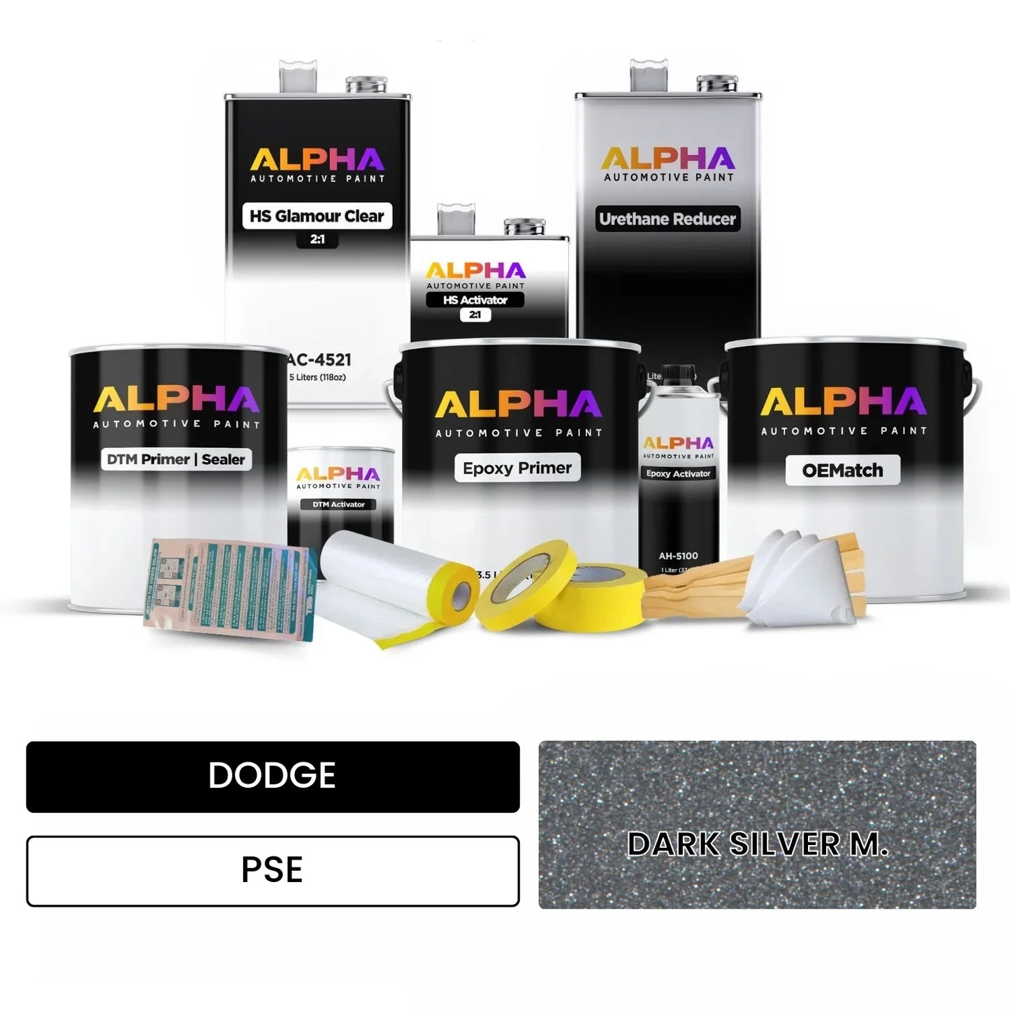 DODGE DARK SILVER M. PSE OEMatch Vehicle Paint Kit