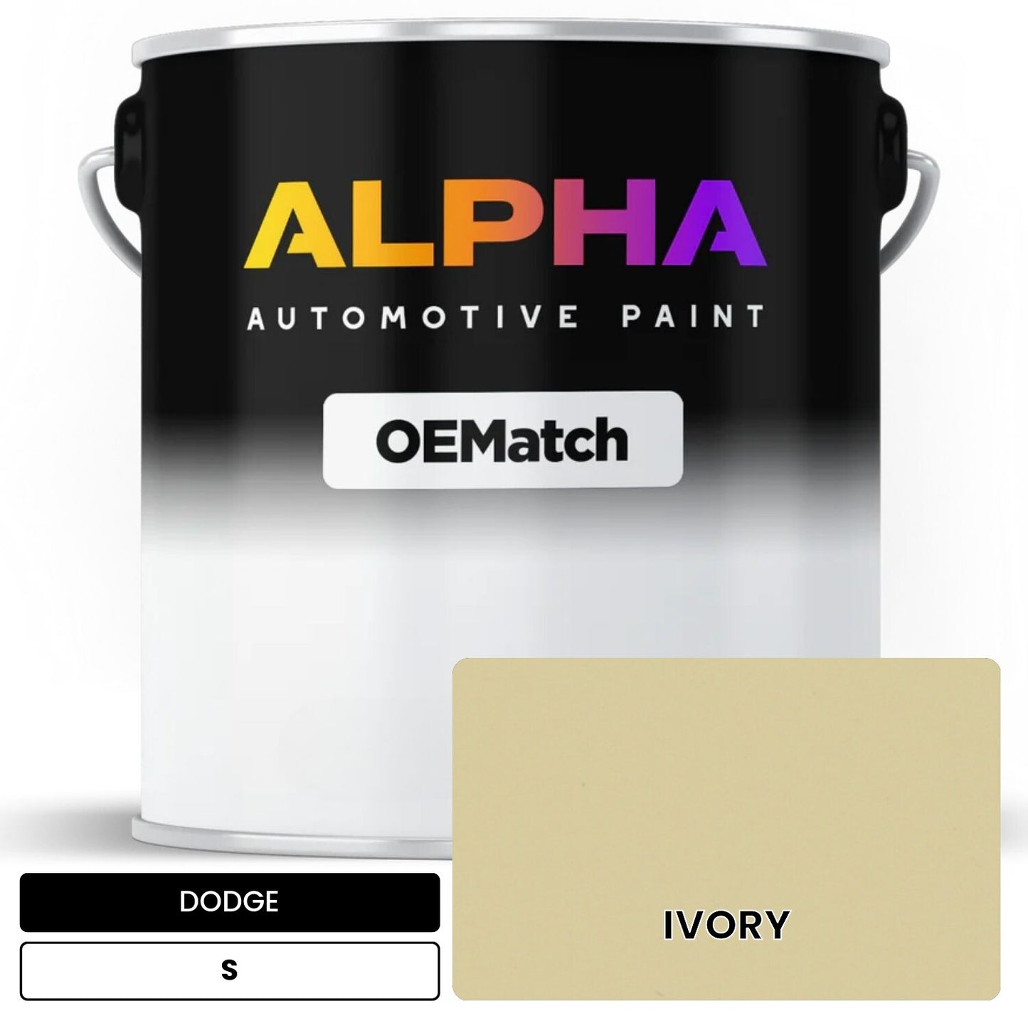 DODGE IVORY S OEMatch Basecoat