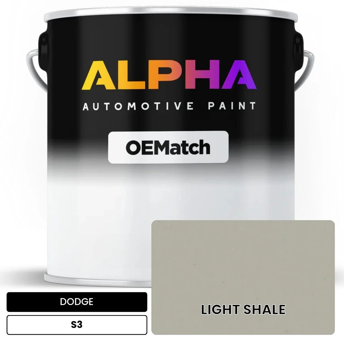 DODGE LIGHT SHALE S3 OEMatch Basecoat