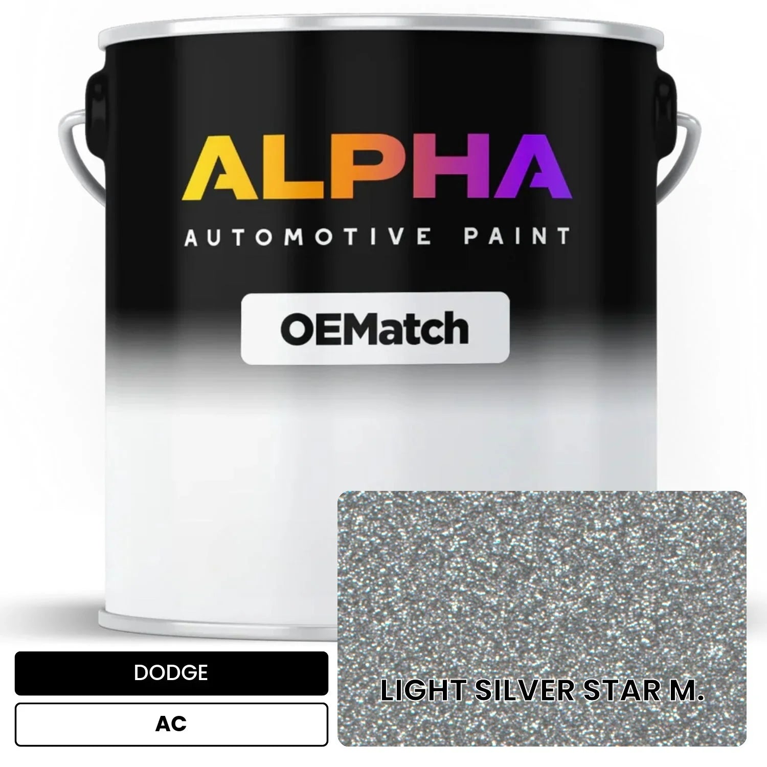 DODGE LIGHT SILVER STAR M. AC OEMatch Basecoat