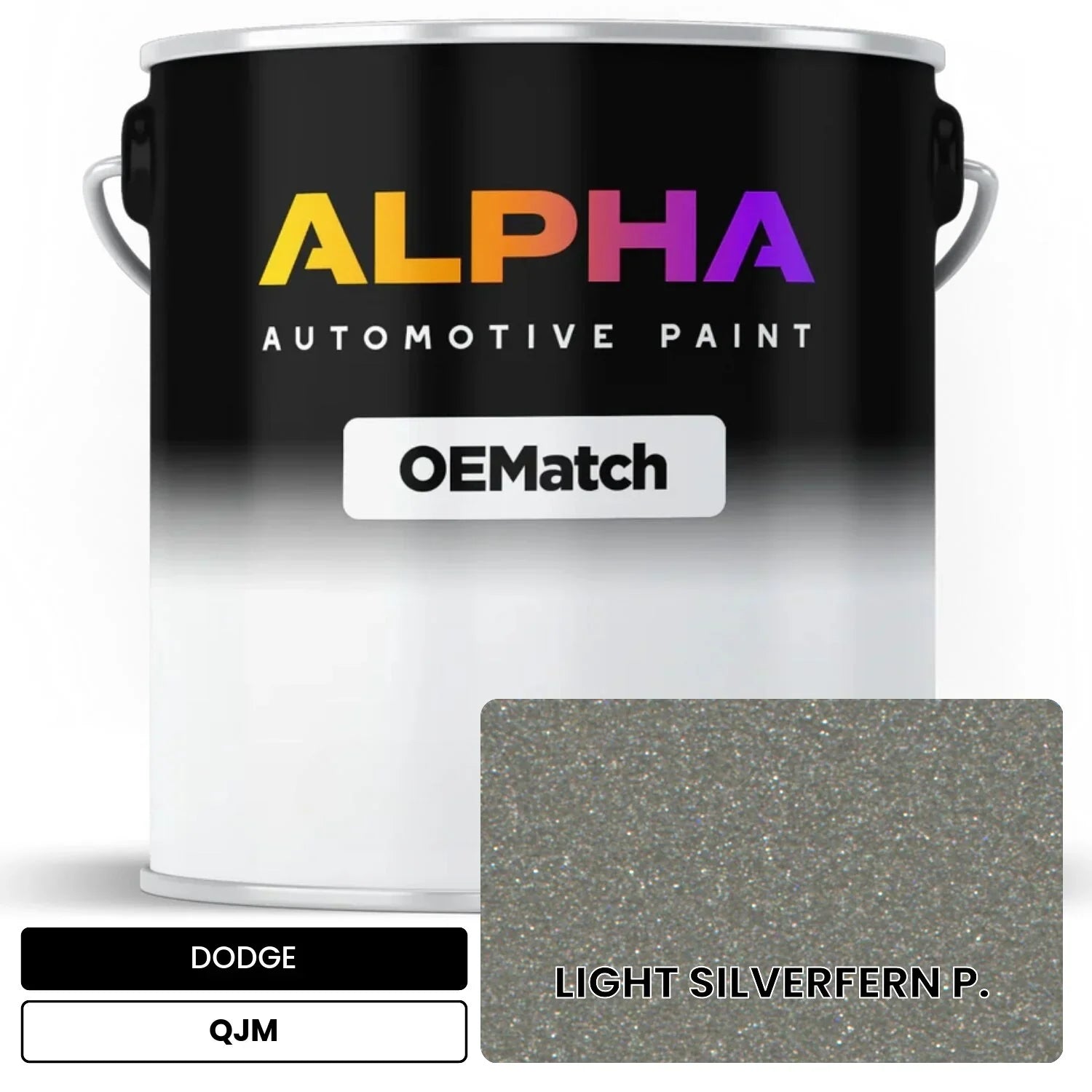 DODGE LIGHT SILVERFERN P. QJM OEMatch Basecoat