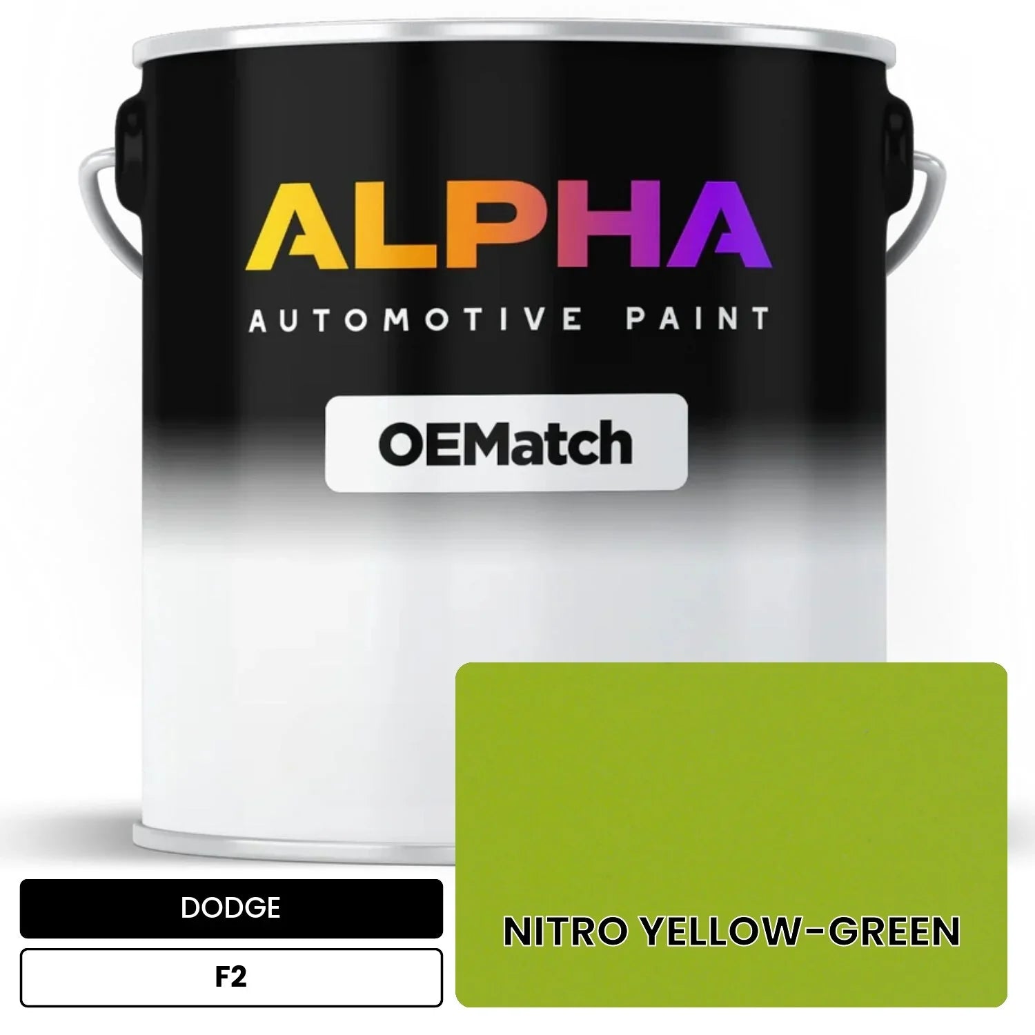 DODGE NITRO YELLOW-GREEN F2 OEMatch Basecoat
