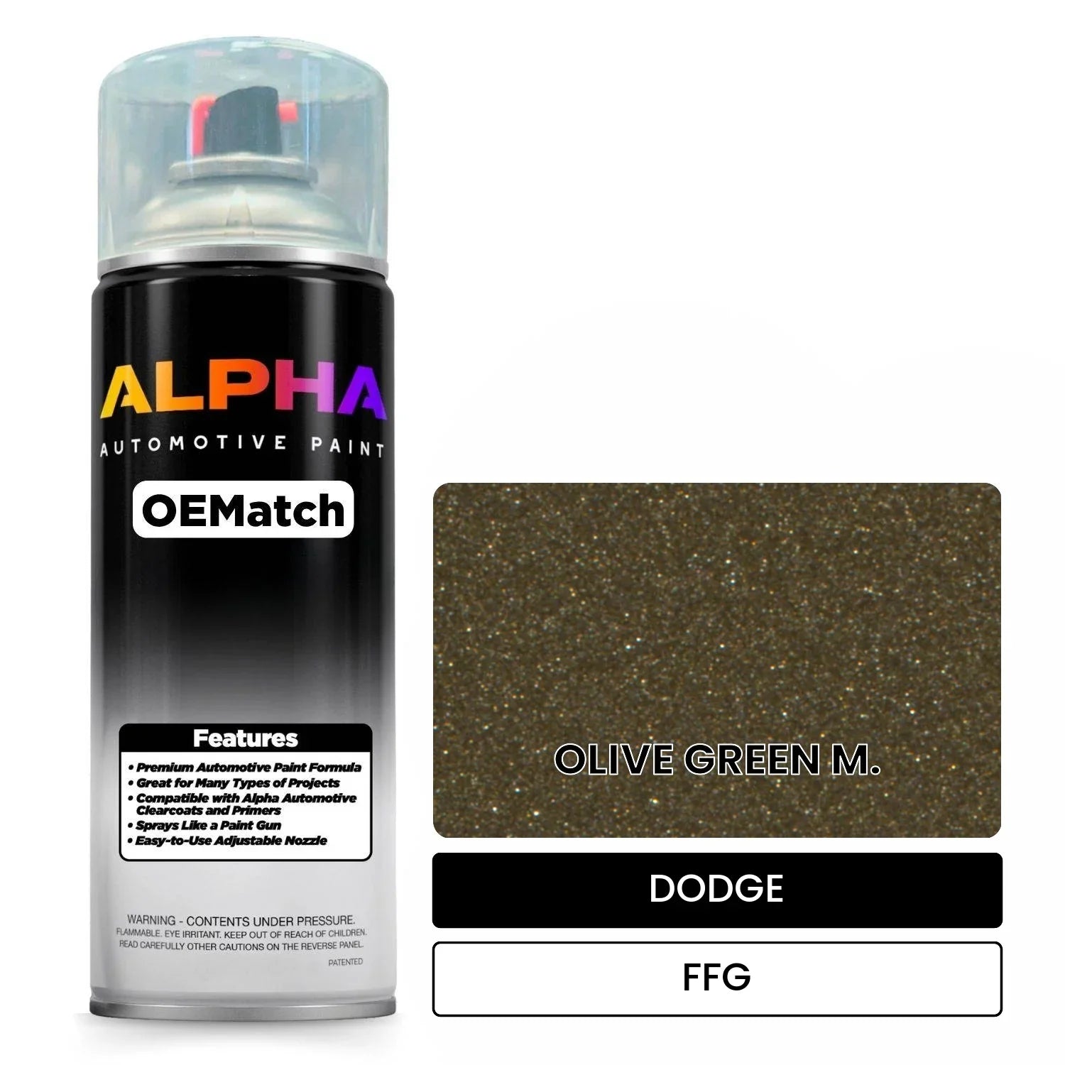 DODGE OLIVE GREEN M. FFG OEMatch Spraycan