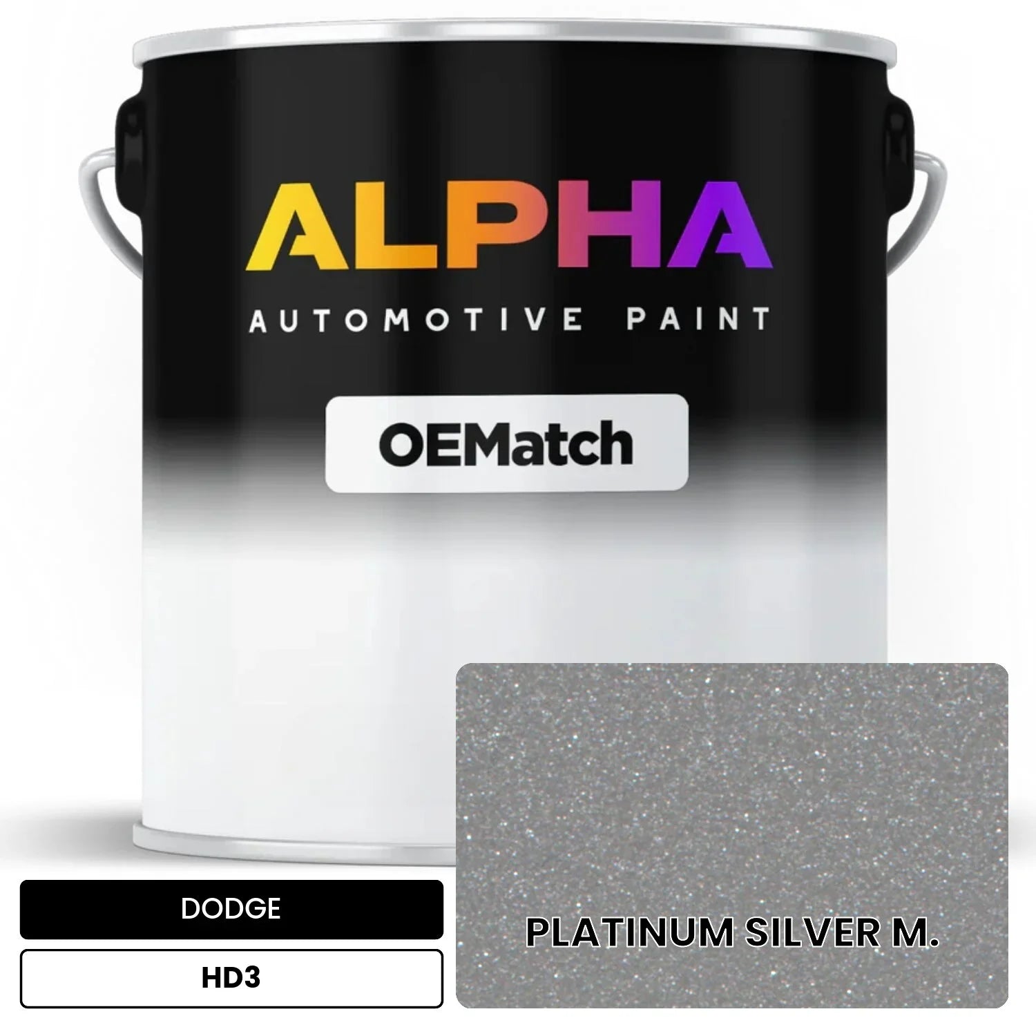 DODGE PLATINUM SILVER M. HD3 OEMatch Basecoat