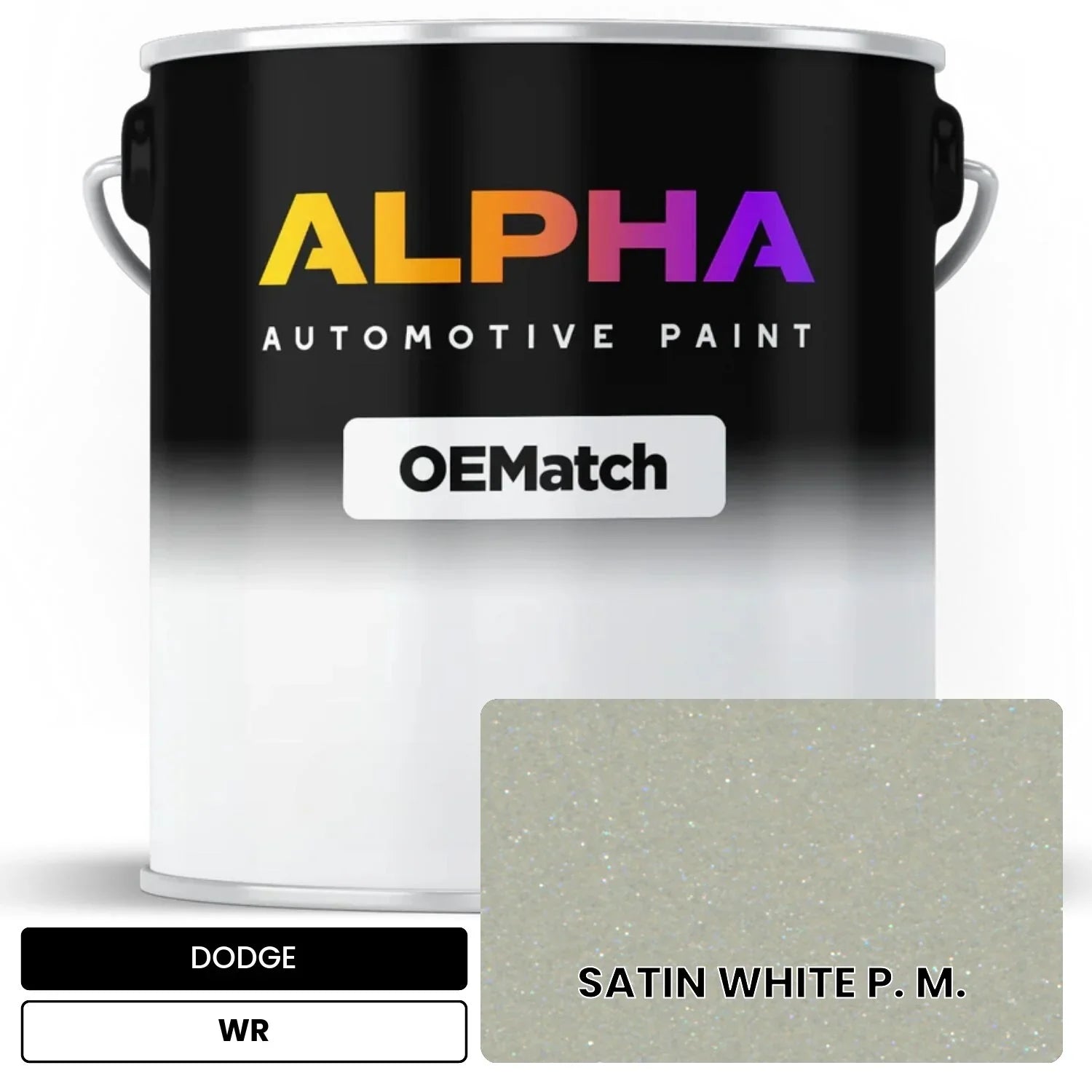 DODGE SATIN WHITE P. M. WR OEMatch Basecoat