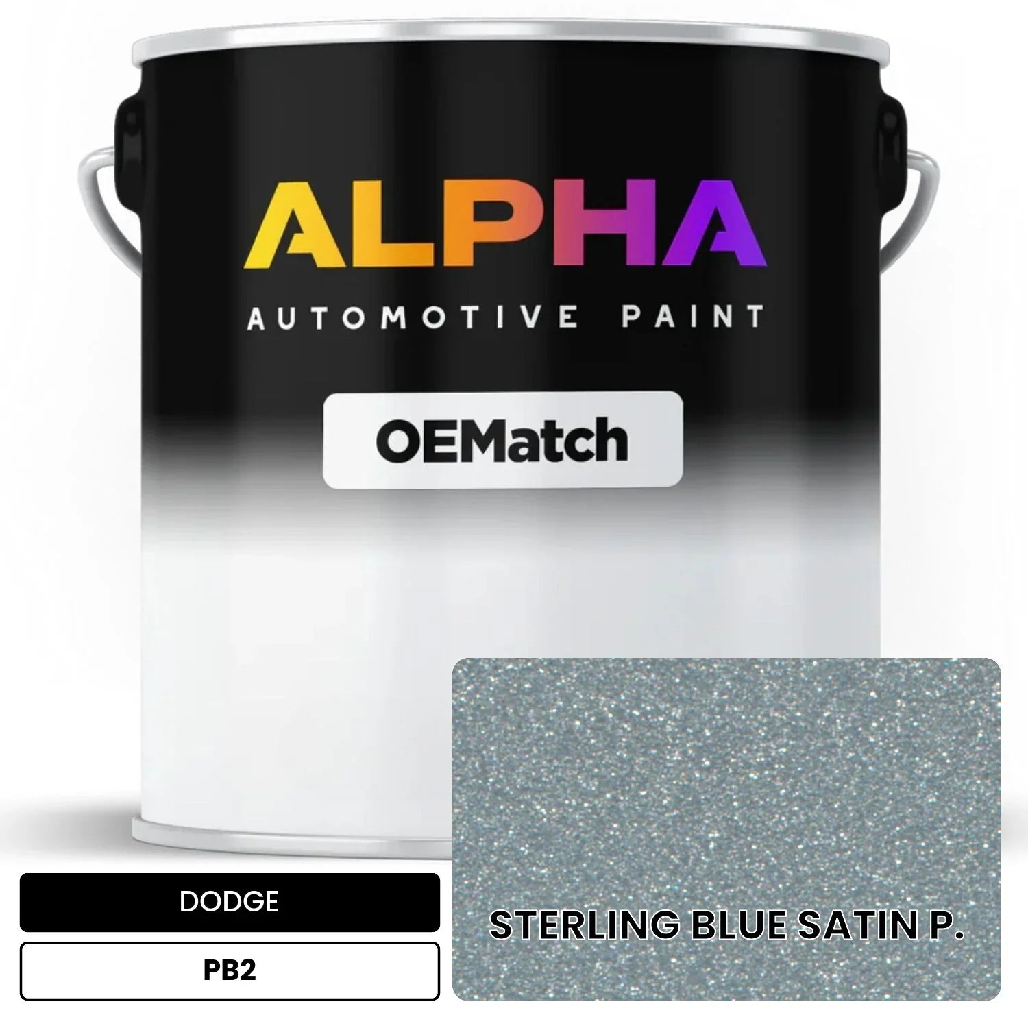 DODGE STERLING BLUE SATIN P. PB2 OEMatch Basecoat