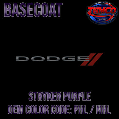 Dodge Stryker Purple Metallic | PHL / NHL | 2015-2016 | OEM Basecoat - The Spray Source - Tamco Paint Manufacturing