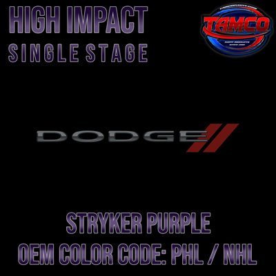 Dodge Stryker Purple Metallic | PHL / NHL | 2015-2016 | OEM High Impact Single Stage - The Spray Source - Tamco Paint Manufacturing