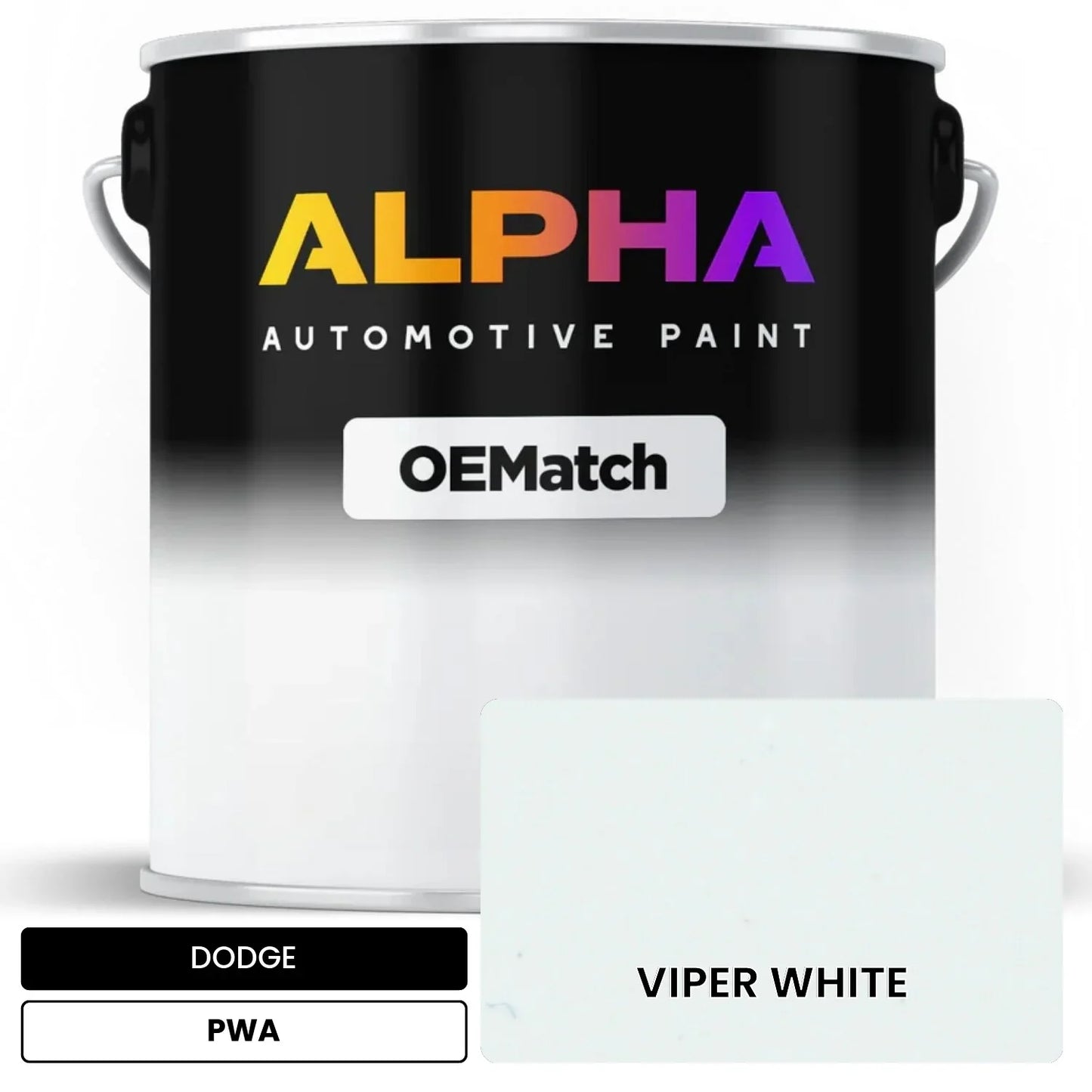 DODGE VIPER WHITE PWA OEMatch Basecoat